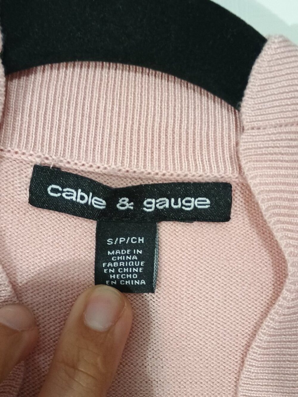 Cable & Gauge Light Pink Ruffle Open Front Cardigan Sweater Size Small Soft Knit - Picture 4 of 6